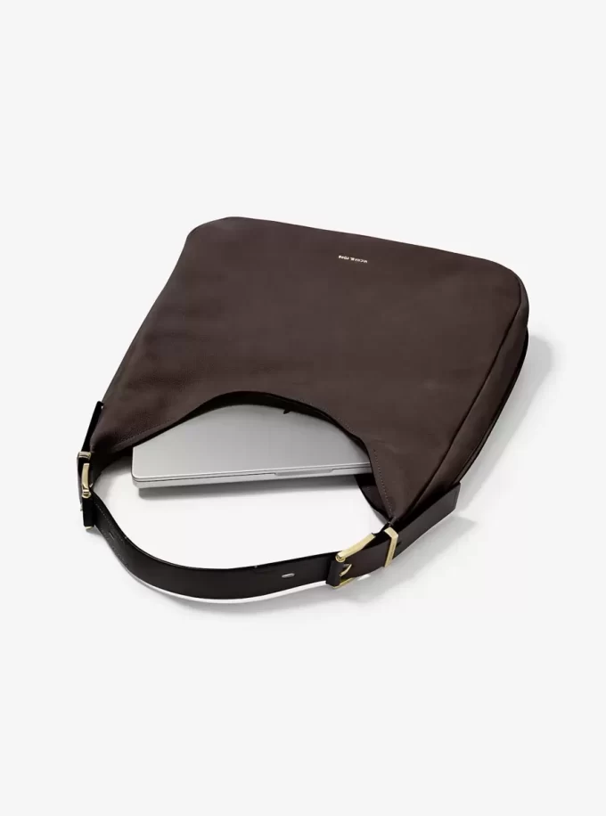 Μεγάλη τσάντα ώμου Nolita από Nubuck Hobo