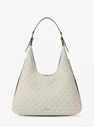 Μεγάλη τσάντα ώμου Nolita με λογότυπο Signature Hobo