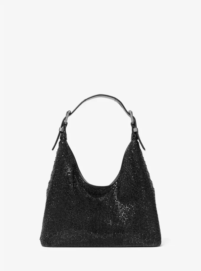 Τσάντα ώμου Nolita Small Mesh Hobo με στρας, περιορισμένης έκδοσης