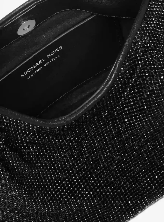 Τσάντα ώμου Nolita Small Mesh Hobo με στρας, περιορισμένης έκδοσης