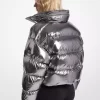 Μεταλλικό Nylon Ciré Puffer Jacket Μεταλλικό Nylon Ciré Puffer Jacket
