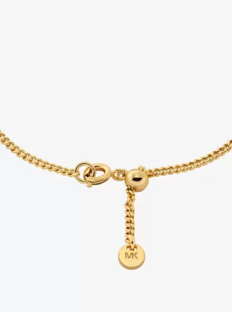 Βραχιόλι Pavé and Logo Charm με δύο χρώματα και slider