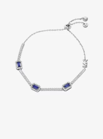 Βραχιόλι Pavé Halo Slider από επιχρυσωμένο ασήμι 925