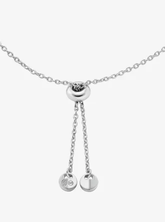 Βραχιόλι Pavé Halo Slider από επιχρυσωμένο ασήμι 925