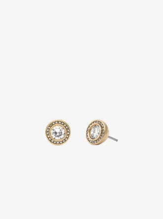 Σκουλαρίκια Pavé Halo Stud