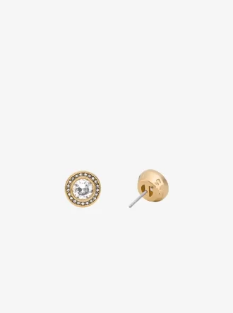 Σκουλαρίκια Pavé Halo Stud