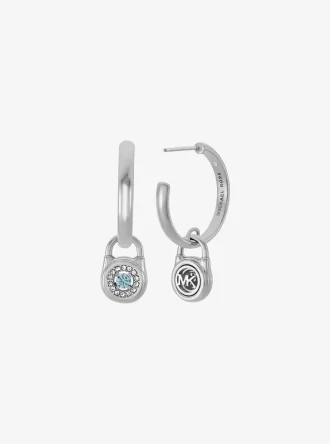 Σκουλαρίκια κρίκοι Pavé Lock
