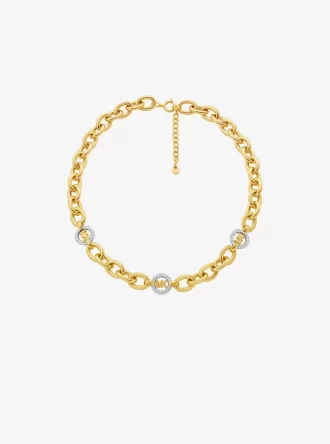 Κολιέ με αλυσίδα Pavé MK Pop Charm