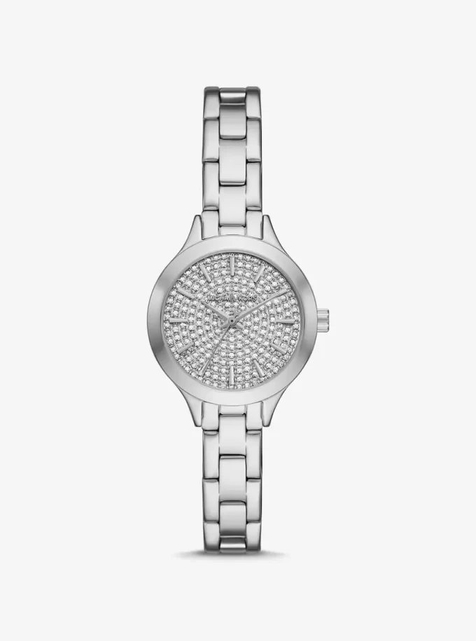 Ρολόι Petite Aspyn Pavé Silver-Tone Ρολόι Petite Aspyn Pavé Silver-Tone