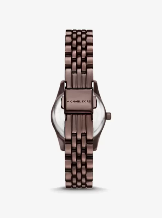 Ρολόι Petite Lexington Pavé Espresso-Tone
