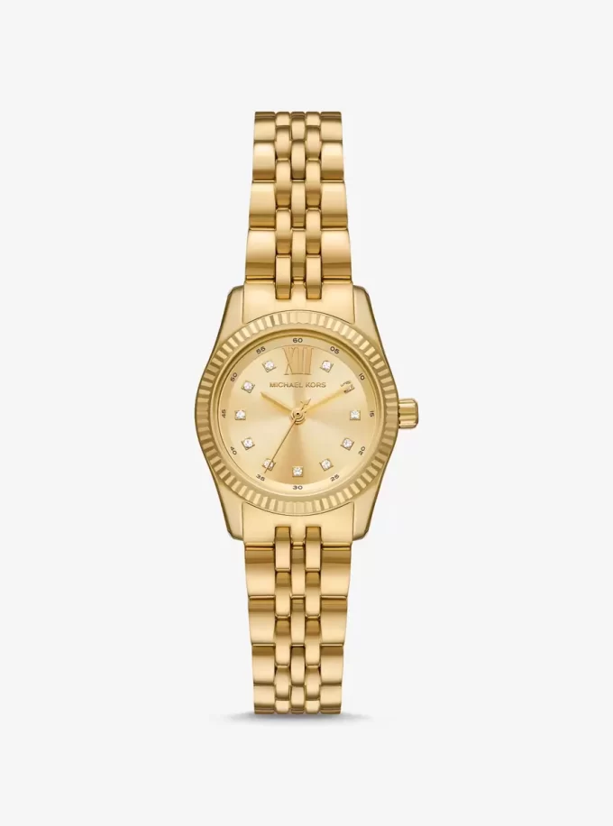Ρολόι Petite Lexington Pavé Gold-Tone Ρολόι Petite Lexington Pavé Gold-Tone
