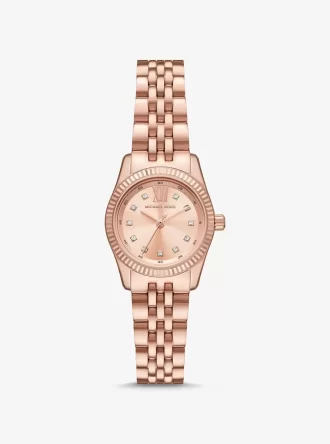 Ρολόι Petite Lexington Pavé Rose Gold-Tone