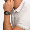 Ρολόι Rhys μεγάλου μεγέθους σε καφέ απόχρωση