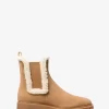 Μπότα Ridley από σουέτ και ψεύτικο ύφασμα Shearling