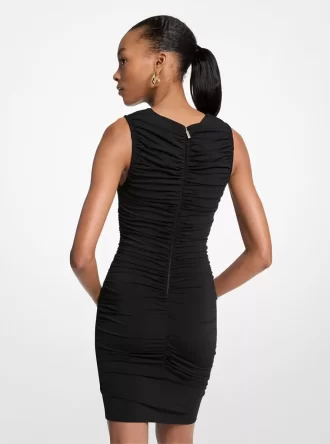 Μίνι φόρεμα Ruched Stretch Matte Jersey