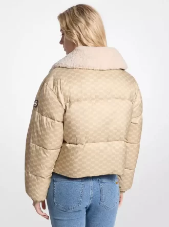 Μπουφάν με λογότυπο και Sherpa Puffer