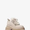 Μπότα Shiloh με πλατφόρμα από nubuck και τεχνητή γούνα