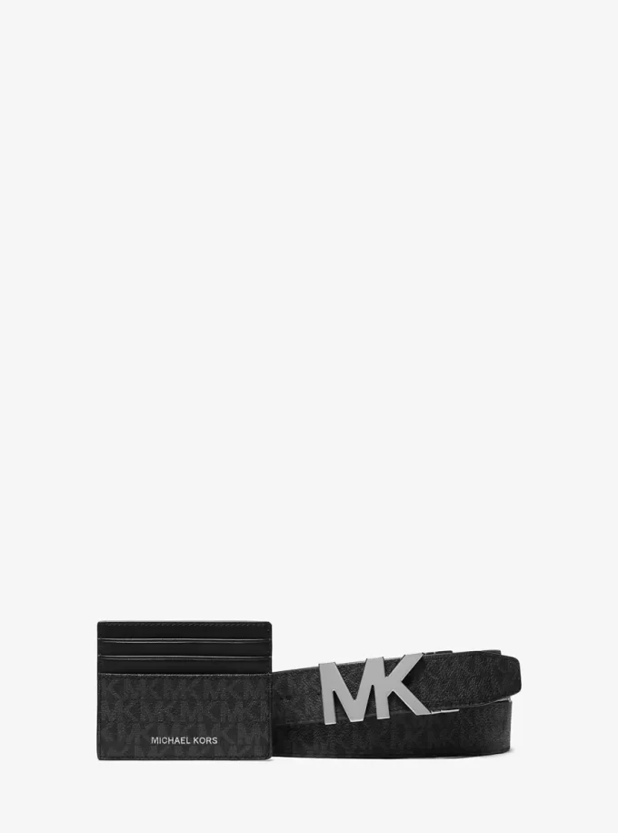 Σετ δώρου με θήκη και ζώνη με λογότυπο Signature Logo Σετ δώρου με θήκη και ζώνη με λογότυπο Signature Logo