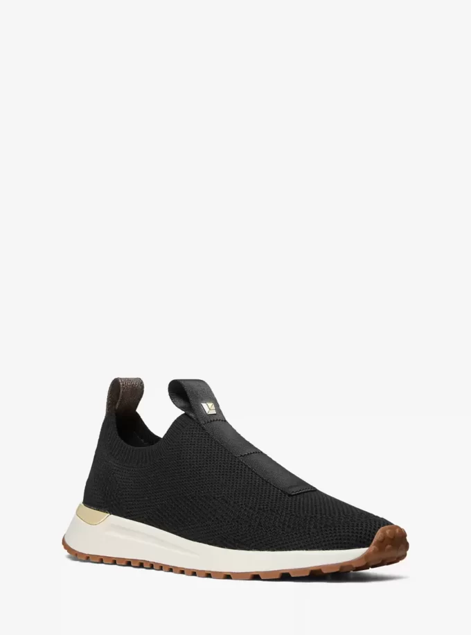 Αθλητικό slip-on με κουμπιά και mesh στο στήθος