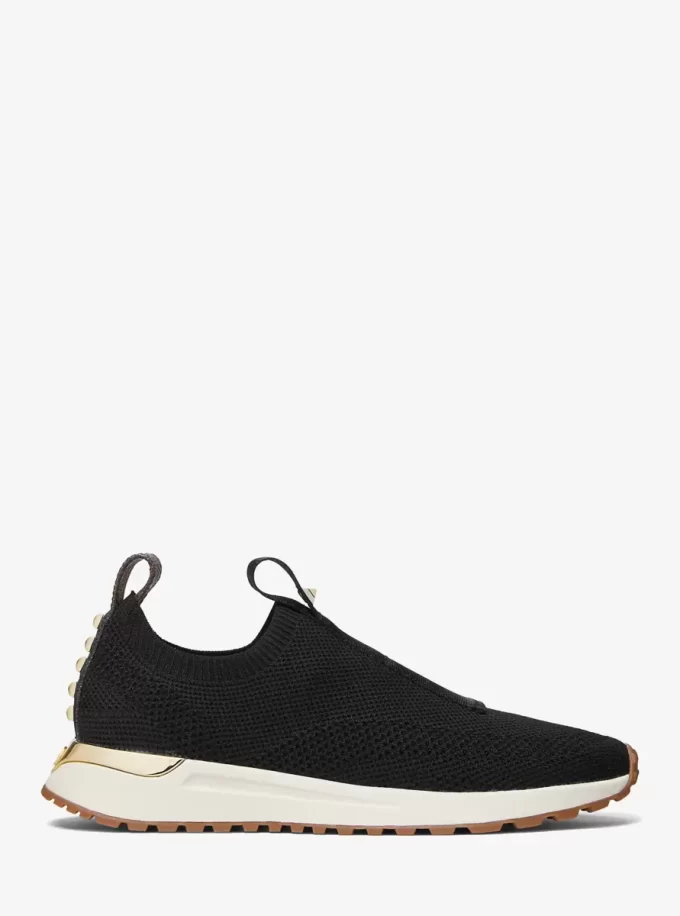 Αθλητικό slip-on με κουμπιά και mesh στο στήθος