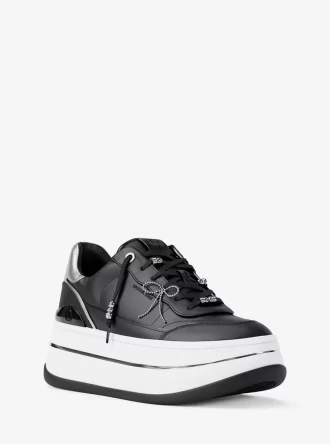 Δερμάτινο sneaker με πλατφόρμα Hayes