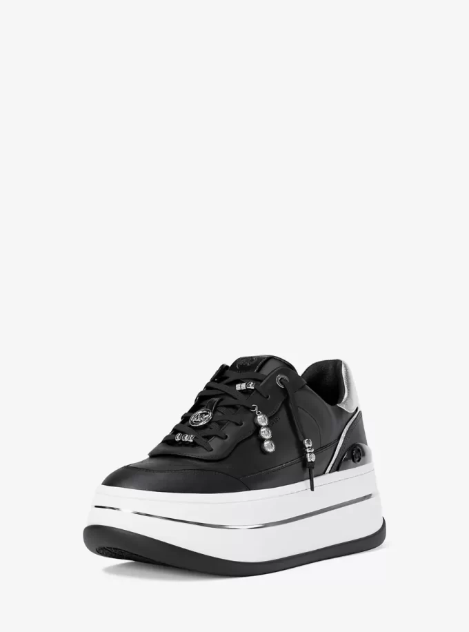 Δερμάτινο sneaker με πλατφόρμα Hayes