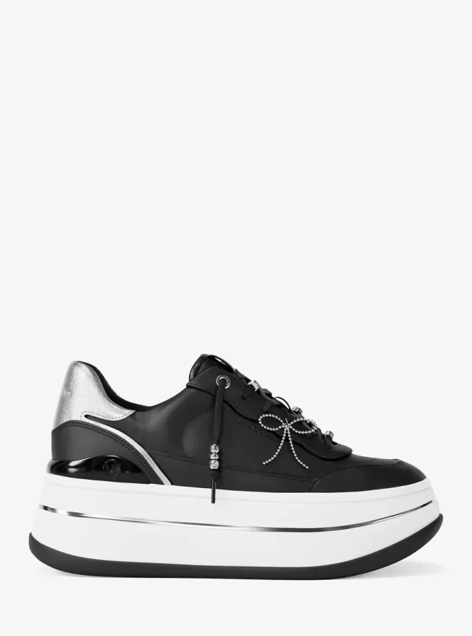 Δερμάτινο sneaker με πλατφόρμα Hayes