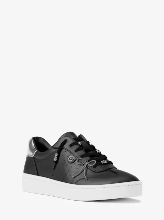 Δερμάτινο sneaker Scotty με διακόσμηση