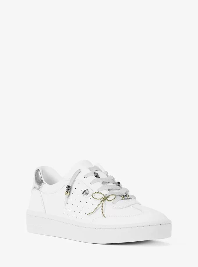 Δερμάτινο sneaker Scotty με διακόσμηση Δερμάτινο sneaker Scotty με διακόσμηση