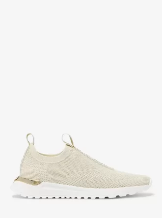 Αθλητικό sneaker με μεταλλικό πλεκτό μπούστο και slip-on