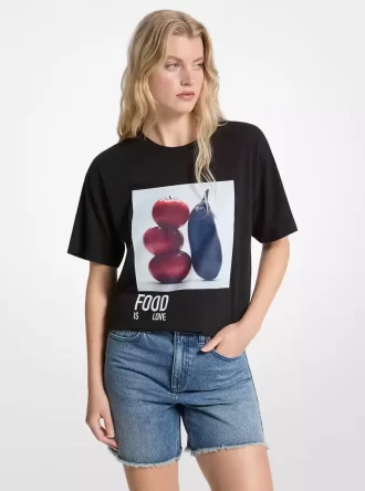 Βαμβακερό T-shirt Watch Hunger Stop