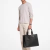 Τσάντα Tote από δέρμα με ανάγλυφο λογότυπο Cooper και βότσαλα Τσάντα Tote από δέρμα με ανάγλυφο λογότυπο Cooper και βότσαλα
