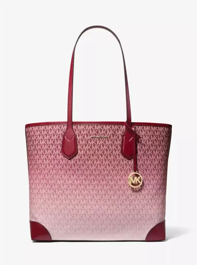 Μεγάλη τσάντα Tote Eva Ombré με λογότυπο και print Μεγάλη τσάντα Tote Eva Ombré με λογότυπο και print