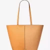 Μεγάλη τσάντα tote Flora με λογότυπο και δερμάτινη επένδυση Μεγάλη τσάντα tote Flora με λογότυπο και δερμάτινη επένδυση