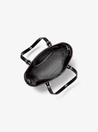 Τσάντα Tote Jet Set Extra-Small με ανάγλυφο λογότυπο ευρεσιτεχνίας και μετατρέψιμη τσάντα