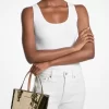 Τσάντα Tote Jet Set Extra-Small με ανάγλυφο μεταλλικό λογότυπο και μετατρέψιμη τσάντα Τσάντα Tote Jet Set Extra-Small με ανάγλυφο μεταλλικό λογότυπο και μετατρέψιμη τσάντα