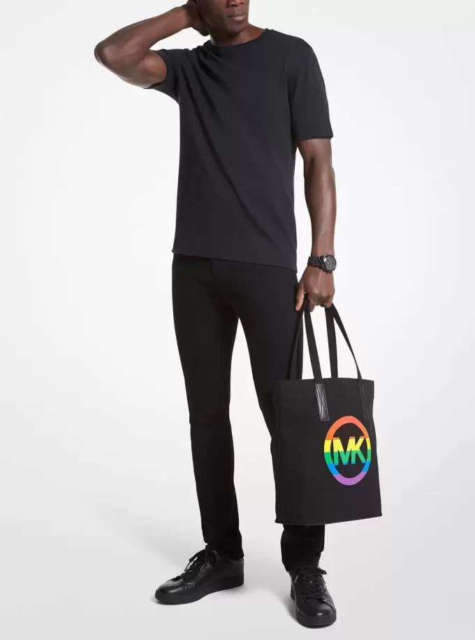 Τσάντα Tote PRIDE από βαμβάκι με λογότυπο Rainbow και λογότυπο