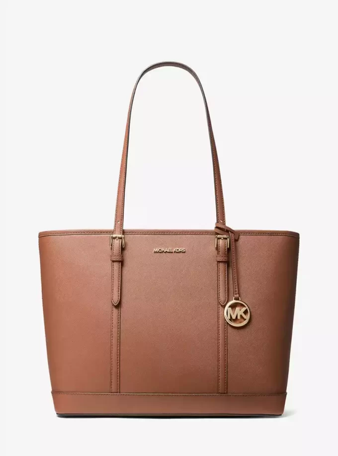Μεγάλη τσάντα Tote από δέρμα Saffiano Jet Set Travel Μεγάλη τσάντα Tote από δέρμα Saffiano Jet Set Travel