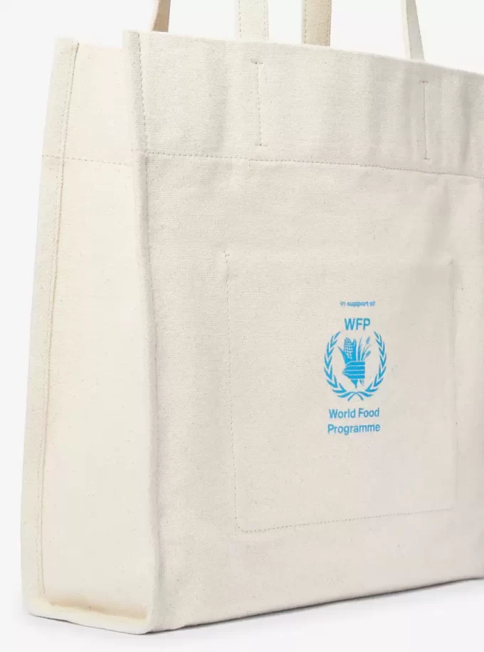 Τσάντα Tote από ανακυκλωμένο βαμβάκι και καμβά Watch Hunger Stop Τσάντα Tote από ανακυκλωμένο βαμβάκι και καμβά Watch Hunger Stop