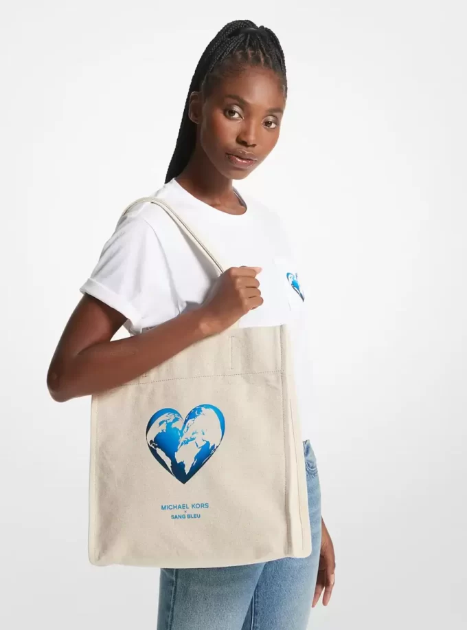 Τσάντα Tote από ανακυκλωμένο βαμβάκι και καμβά Watch Hunger Stop Τσάντα Tote από ανακυκλωμένο βαμβάκι και καμβά Watch Hunger Stop