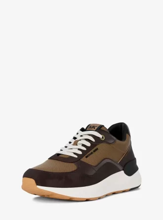 Αθλητικό αθλητικό Trevor από δέρμα και κορδόνι Twill