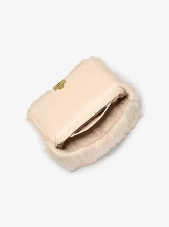 Μεγάλη τσάντα ώμου Tribeca Faux Shearling