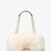 Μεγάλη τσάντα ώμου Tribeca Faux Shearling