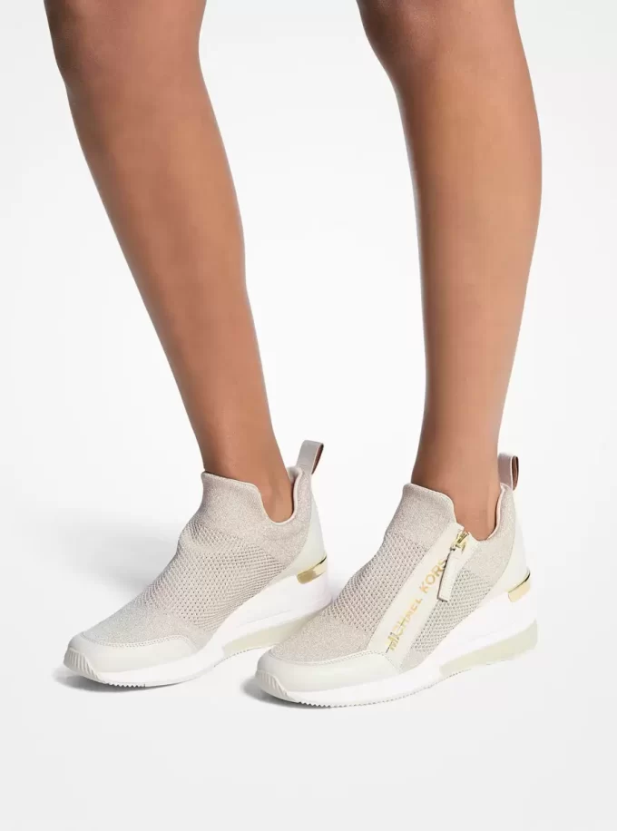 Πλεκτό αθλητικό παπούτσι Willis Metallic Stretch Knit
